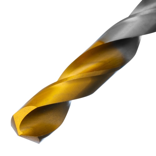 Сверло спиральное по металлу 10 x 133 мм, Р6М5, Golden Tip  Denzel фото 3