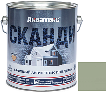 Антисептик акриловый кроющий для дерева Акватекс Сканди полуматовый Фьорд 2,5 л