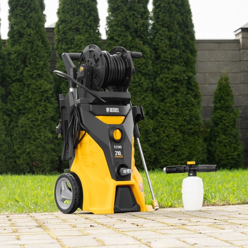 Моечная машина высокого давления R-210iD, 2600 Вт, 210 бар, 8.0 л/мин, асинхронный двигатель, барабан Denzel фото 35