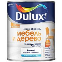 Краска водно-дисперсионная Dulux Легко обновить Мебель и дерево база BW 2 л матовая