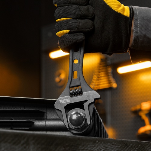 Ключ разводной, 250 мм, CrV, кованый Denzel фото 10 Ключ разводной, 250 мм, CrV, кованый Denzel фото 10