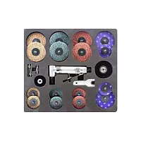 Пневмозачистная машинка Rockforce с комплектом аксессуаров RF-ST-7733MK