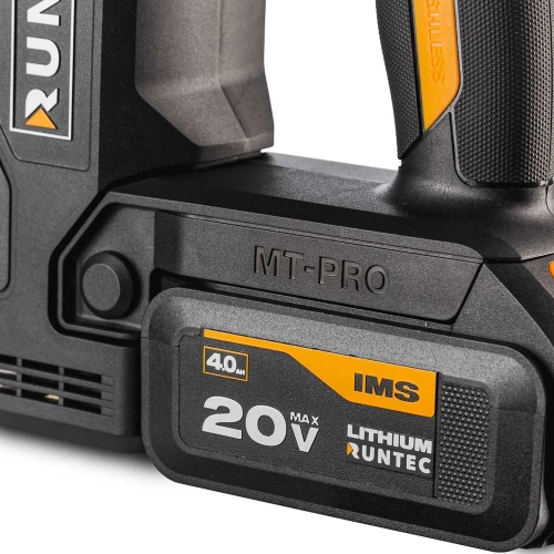 Перфоратор аккумуляторный RUNTEC PRO 2.9Дж, 20В, 2*4Ач, 850Вт RT-EH850 фото 6