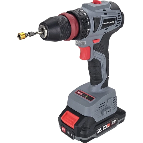 Аккумуляторный бесщеточный шуруповерт Profipower MKBL-18BM Li-ion-2шт, 18В, 2.0Ач, съемный патрон, З/У, 0.8-10 мм, кейс T0057 фото 5 Аккумуляторный бесщеточный шуруповерт Profipower MKBL-18BM Li-ion-2шт, 18В, 2.0Ач, съемный патрон, З/У, 0.8-10 мм, кейс T0057 фото 5