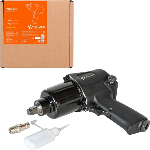 Пневматический ударный гайковерт Airline 1/2" DR 650 Нм AT-IW-02 фото 3 Пневматический ударный гайковерт Airline 1/2" DR 650 Нм AT-IW-02 фото 3