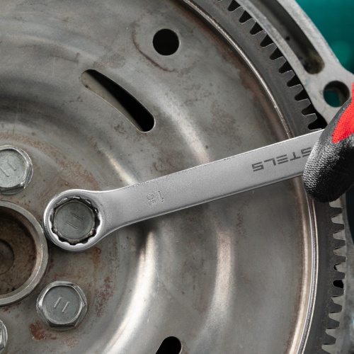 Ключ комбинированный, 18 мм, CrV, матовый хром Stels фото 8