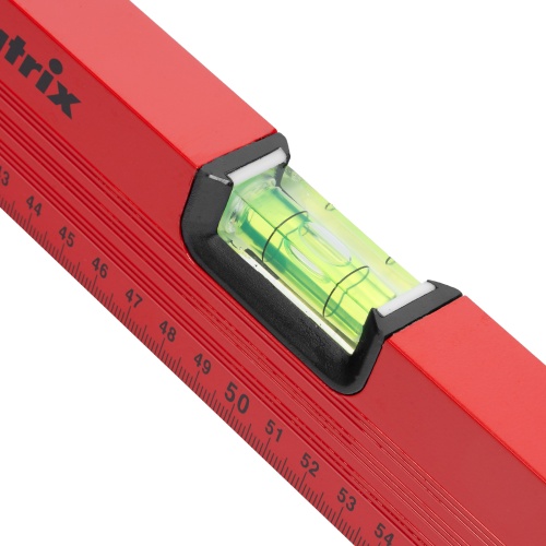 Уровень алюминиевый, 1000 мм, 3 глазка, красный, линейка Matrix фото 6