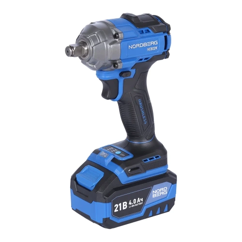 Гайковерт аккумуляторный NORDBERG 1/2, 21В, 500 Нм с двумя 4A аккум. и зар. уст-вом, в кейсе NE802K фото 4 Гайковерт аккумуляторный NORDBERG 1/2, 21В, 500 Нм с двумя 4A аккум. и зар. уст-вом, в кейсе NE802K фото 4