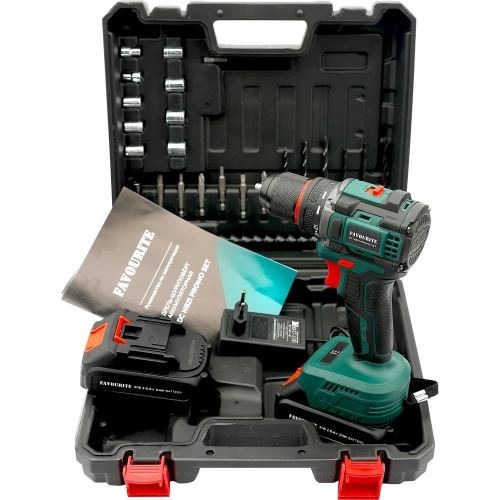 Дрель-шуруповёрт аккумуляторный FAVOURITE DC NB21 PROMO SET Li-ion, 21В, бесщёточн. 121158221 фото 10 Дрель-шуруповёрт аккумуляторный FAVOURITE DC NB21 PROMO SET Li-ion, 21В, бесщёточн. 121158221 фото 10