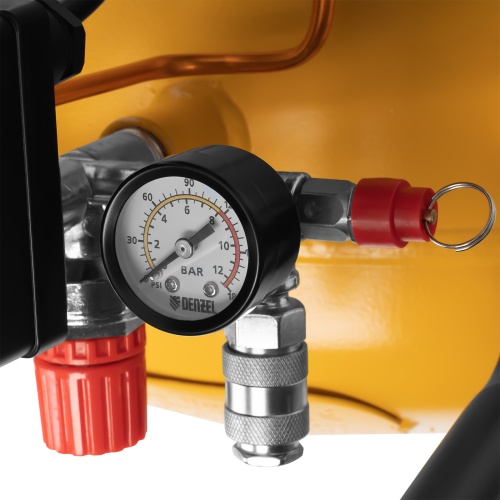 Компрессор воздушный BCV2200/100, ременный привод, 2.2 кВт, 100 литров, 370 л/мин Denzel фото 21