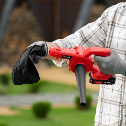 Воздуходувка-пылесос акк. портативная, LB-185, 35 м/с, 170 м3/ч, Li-Ion, 20 В MTX фото 47