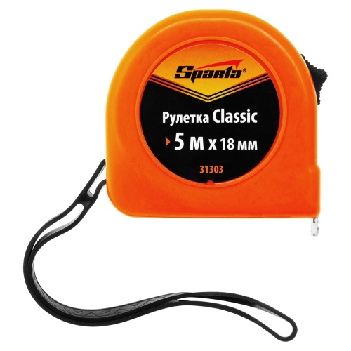 Рулетка Classic,5 м х 18 мм,пластиковый корпус Sparta фото 4 Рулетка Classic,5 м х 18 мм,пластиковый корпус Sparta фото 4