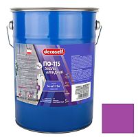 Эмаль Pufas Decoself ПФ-115 сиреневая 5 кг/3,7 л