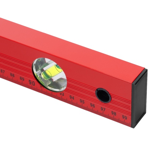 Уровень алюминиевый, 1000 мм, 3 глазка, красный, линейка Matrix фото 4