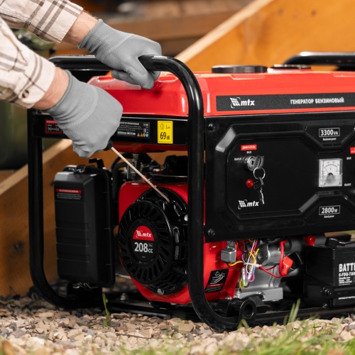 Генератор бензиновый RS-4000E, 3,3 кВт, 230В, электростартер MTX фото 26