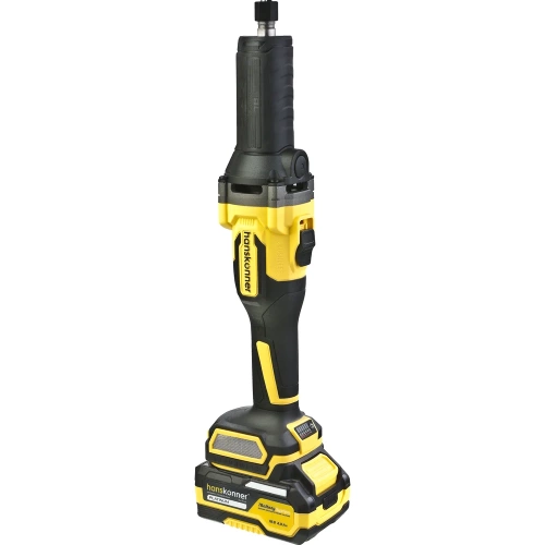 Машина шлифовальная прямая аккумуляторная Hanskonner цанга 6мм,подсветка, АКБ 4,0Ач,ЗУ HSG1868 фото 3