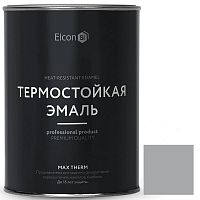 Эмаль термостойкая Elcon Max Therm 400 градусов серая 0,8 кг