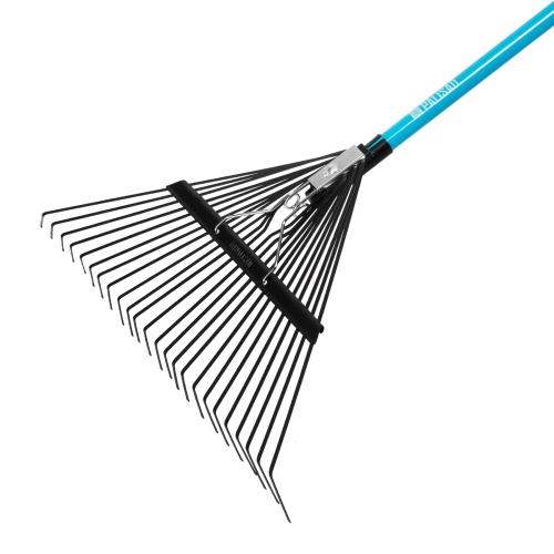 Грабли веерные стальные, 570х1520 мм, 24 зуба, фибергласовый черенок, ПВХ накладка, LUXE// Palisad фото 3