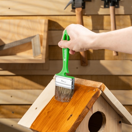 Кисть флейцевая "Работы по дереву" Color Line 70 х 12 мм Matrix фото 7