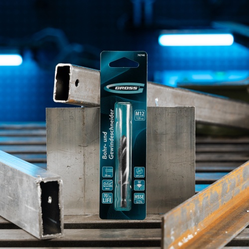 Сверло-метчик М12 х 1,25 мм, Co5%// Gross фото 7