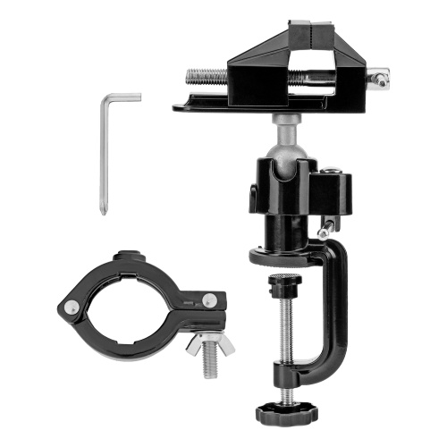 Тиски настольные, многофункциональные, сменная насадка, хомут для дрели, шарнирный механизм, 70 мм Matrix фото 20