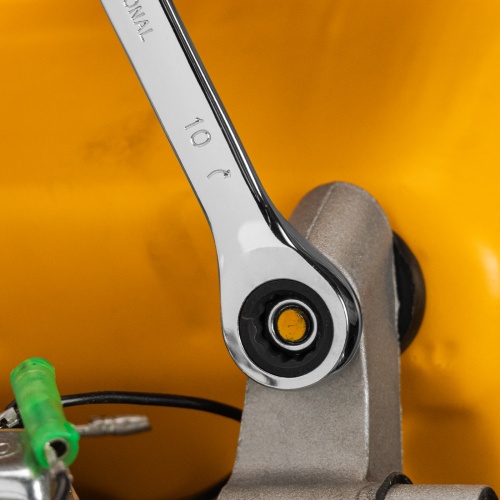 Ключ комбинированный трещоточный, 10 мм, CrV, зеркальный хром Matrix Professional фото 8