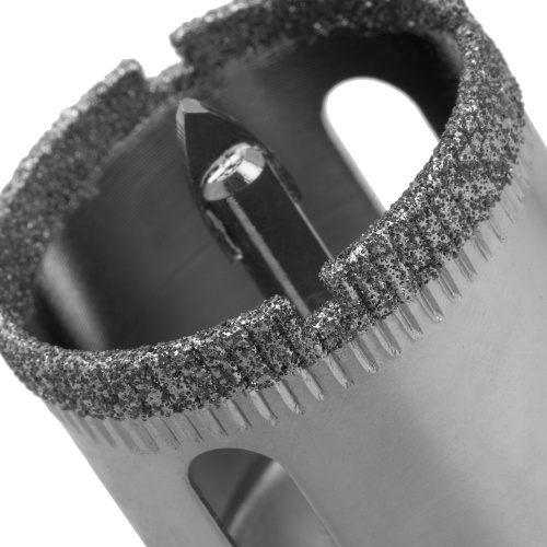 Сверло по керамической плитке и стеклу, 32 х 55 мм, шестигранный хвостовик, с центрующим сверлом Сибртех фото 4