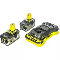 Набор Ryobi ONE+ ONE+: 2 аккумулятора 5.0Ач и зарядное устройство RC18150 RC18150-250 5133004422