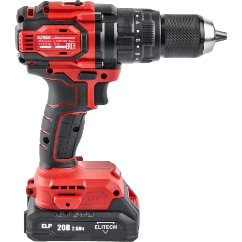 Дрель аккумуляторная Elitech ДА 20УБЛ2 (E2201.047.01) 205679 фото 5 Дрель аккумуляторная Elitech ДА 20УБЛ2 (E2201.047.01) 205679 фото 5