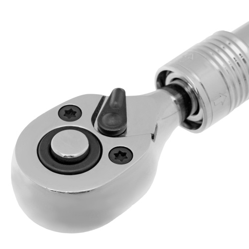 Ключ-трещотка телескопический 1/4", 150-200 мм, CrV, 72 зуба, с быстрым сбросом, хром Gross фото 6