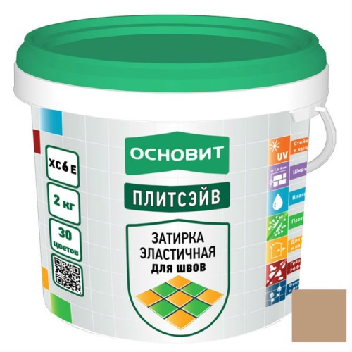 Затирка эластичная Основит Плитсэйв XC6 E багамы 20 кг