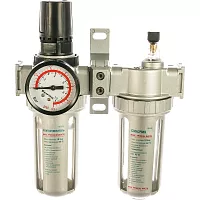 Набор аксессуаров Kraftool Industrie Qualitat для пневмосистем манометр влагоотделитель смазчик 06505