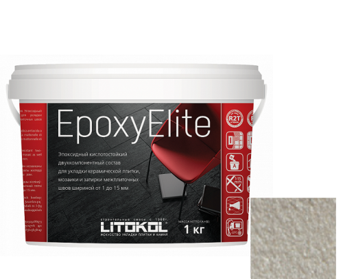 Затирка эпоксидная для швов Litokol Epoxyelite E.04 платина 1 кг