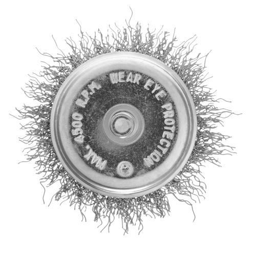 Щетка для дрели, 50 мм, "чашка" со шпилькой, витая проволока 0.3 мм Сибртех фото 3
