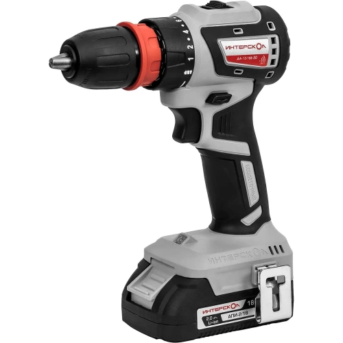Бесщеточная аккумуляторная дрель-шуруповерт Интерскол ДА-13/18В 50 комби АПИ Li-ion, кейс, 2 аккум., 2 Ач, 4 насадки 776.2.2.79 Бесщеточная аккумуляторная дрель-шуруповерт Интерскол ДА-13/18В 50 комби АПИ Li-ion, кейс, 2 аккум., 2 Ач, 4 насадки 776.2.2.79