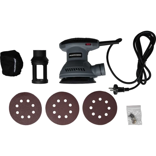 Эксцентриковая шлифовальная машина Profipower МШЭ-350 (до 14000 об/мин, диск 125 мм, кабель 2м, в коробке) E0273 фото 3