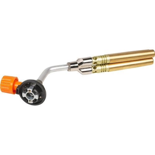 Горелка газовая Airline на цанговый баллон, ручн.поджиг, 3 сопла D12x102мм, металл ADGT010 фото 6