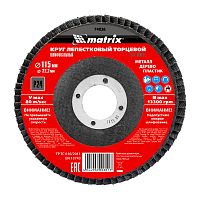 Круг лепестковый торцевой, P 24, 115 х 22,2 мм Matrix