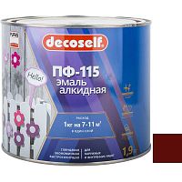 Эмаль Pufas Decoself ПФ-115 красная 1,9 кг