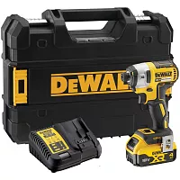 Аккумуляторный шуруповерт Dewalt DCF887M1, 18 В, 205 Нм, 3800 уд/мин, с АКБ 4 Ач и ЗУ, в кейсе TSTAK DCF887M1-QW