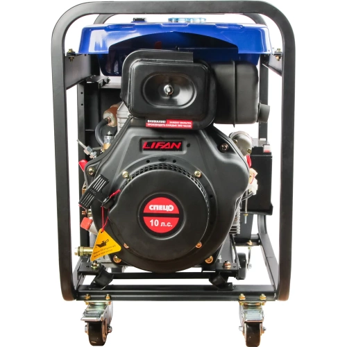 Генератор дизельный Спец SD-6700E4 1фаз,ном/макс=5,3/5,7кВт с электростар.,аккум.,колеса-4шт 3467 СПЕЦ-3467 фото 4