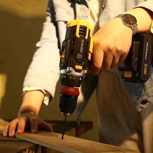 Аккумуляторная дрель-шуруповерт DEKO DKCD20FU-Li со съемным патроном, 1x1.5Ач 063-4176 фото 7 Аккумуляторная дрель-шуруповерт DEKO DKCD20FU-Li со съемным патроном, 1x1.5Ач 063-4176 фото 7