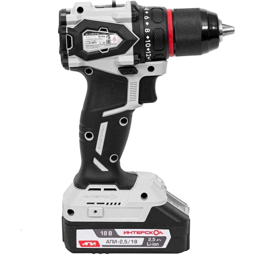 Бесщеточная аккумуляторная дрель-шуруп Интерскол ДА-13/18В 55 Li-ion АПИ (картон, без аккум. и ЗУ) 952.0.0.70 фото 5 Бесщеточная аккумуляторная дрель-шуруп Интерскол ДА-13/18В 55 Li-ion АПИ (картон, без аккум. и ЗУ) 952.0.0.70 фото 5