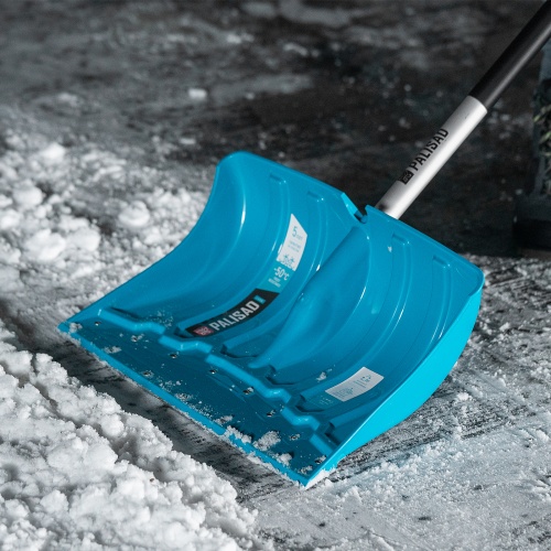 Лопата-скрепер для уборки снега, полипропилен, 460х320х1300 мм, алюминиевый черенок, ПВХ, LUXE Palisad фото 10 Лопата-скрепер для уборки снега, полипропилен, 460х320х1300 мм, алюминиевый черенок, ПВХ, LUXE Palisad фото 10