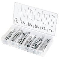 Набор штифтов с головкой и отверстием под шплинт Сибртех 60 предметов 47612