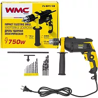 Дрель ударная электрическая WMC TOOLS 3000rpm, 750W, 230V/50Hz WMC-Z1J-DH11-13B(61008)