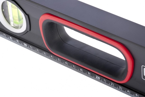 Уровень алюминиевый, усиленный, фрезерованный, 3 глазка, двухкомпонентные рукоятки, 2000 мм Matrix фото 3