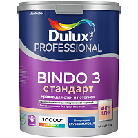Краска для стен и потолков Dulux Professional Bindo 3 база BW глубокоматовая 4,5 л