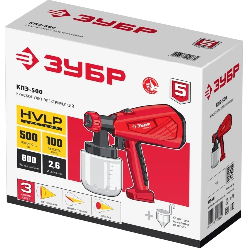 Электрический краскопульт ЗУБР 500 Вт КПЭ-500 фото 10