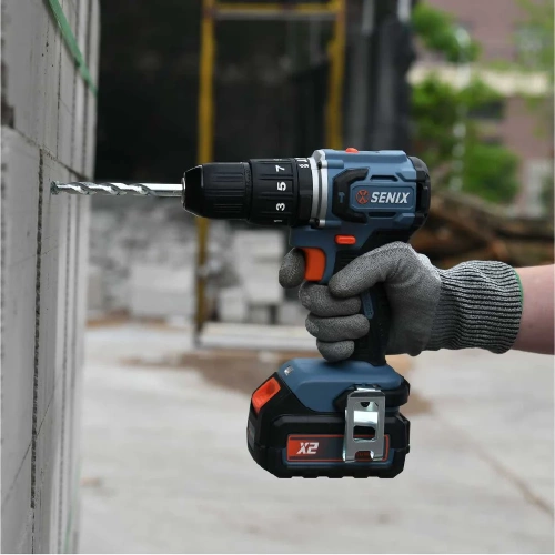 Ударный аккумуляторный дрель-шуруповерт SENIX PDHX2-M2-EU фото 4 Ударный аккумуляторный дрель-шуруповерт SENIX PDHX2-M2-EU фото 4
